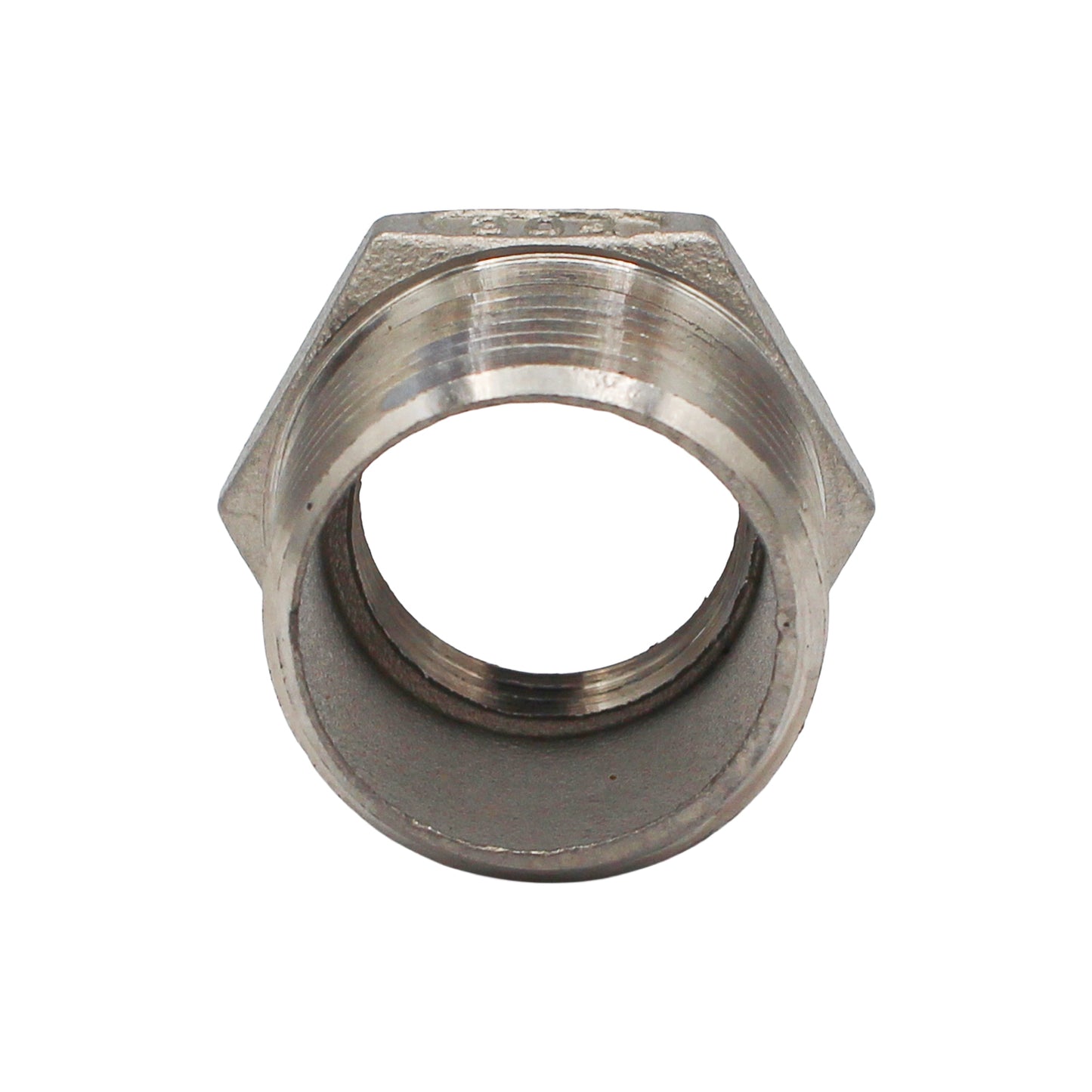 Ss Brewtech 3/4" Male NPT x 1/2" Female NPT Reducer Bushing - 304 Stainless Steel Pipe Fitting