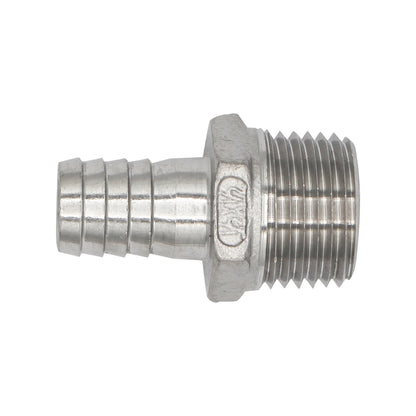 Stainless Steel Compact Barb - 1/2" Male NPT to 1/2" Barb -  Canuck Homebrew Supply, Canada