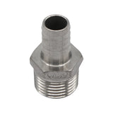 Stainless Steel Compact Barb - 1/2" Male NPT to 1/2" Barb