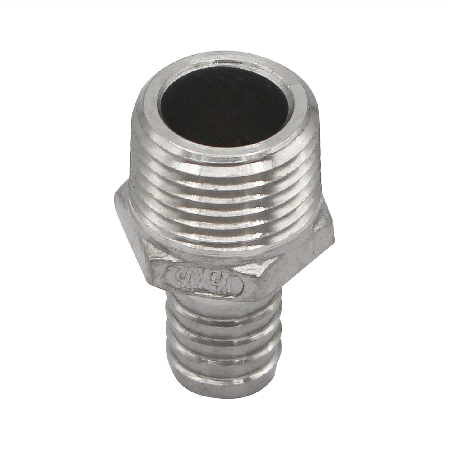 Stainless Steel Compact Barb - 1/2" Male NPT to 1/2" Barb -  Canuck Homebrew Supply, Canada