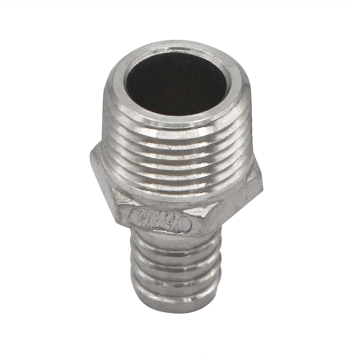 Stainless Steel Compact Barb - 1/2" Male NPT to 1/2" Barb -  Canuck Homebrew Supply, Canada