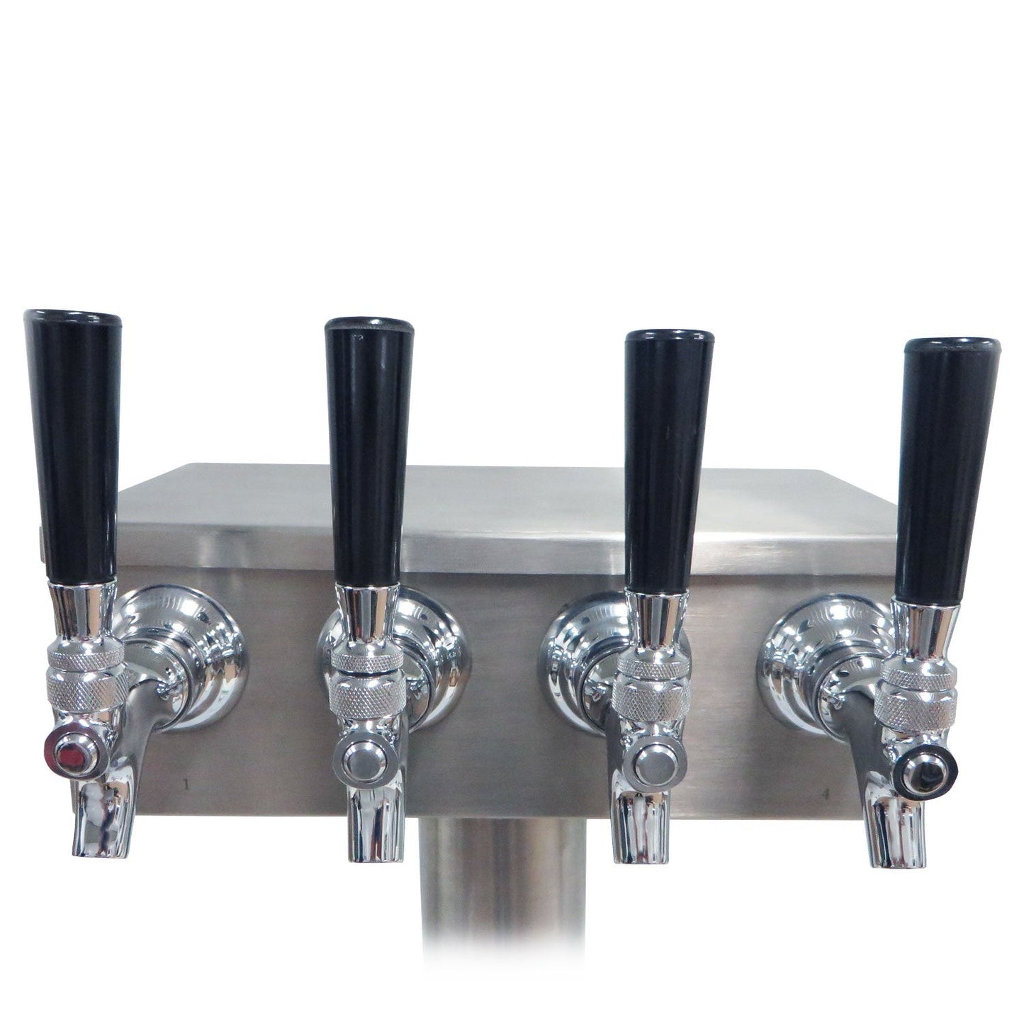 4 Faucet T Beer Tower - Brushed Stainless Steel - Canadian Homebrewing Supplier - Free Shipping - Canuck Homebrew Supply