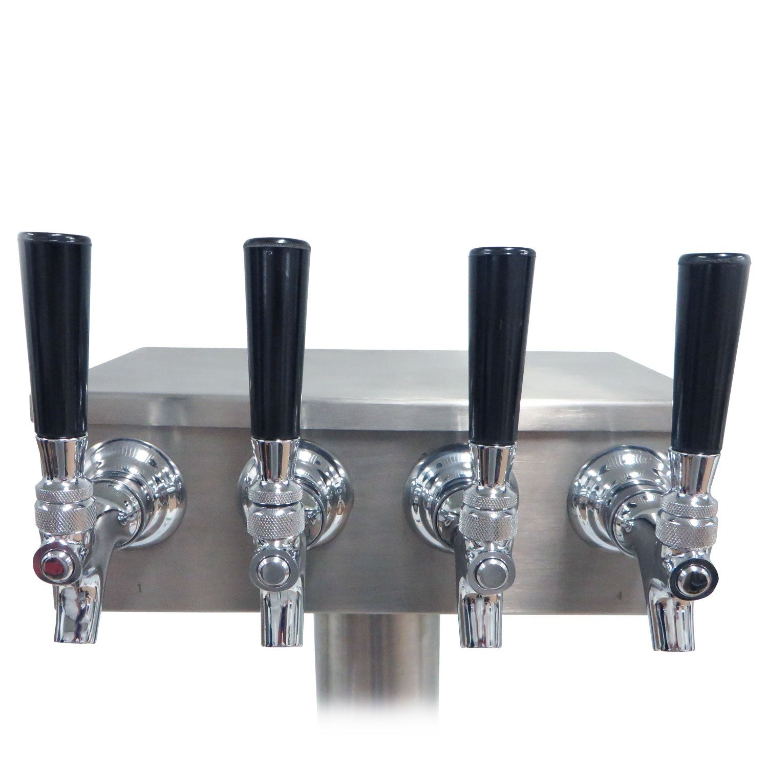4 Faucet T Beer Tower - Brushed Stainless Steel - Canadian Homebrewing Supplier - Free Shipping - Canuck Homebrew Supply