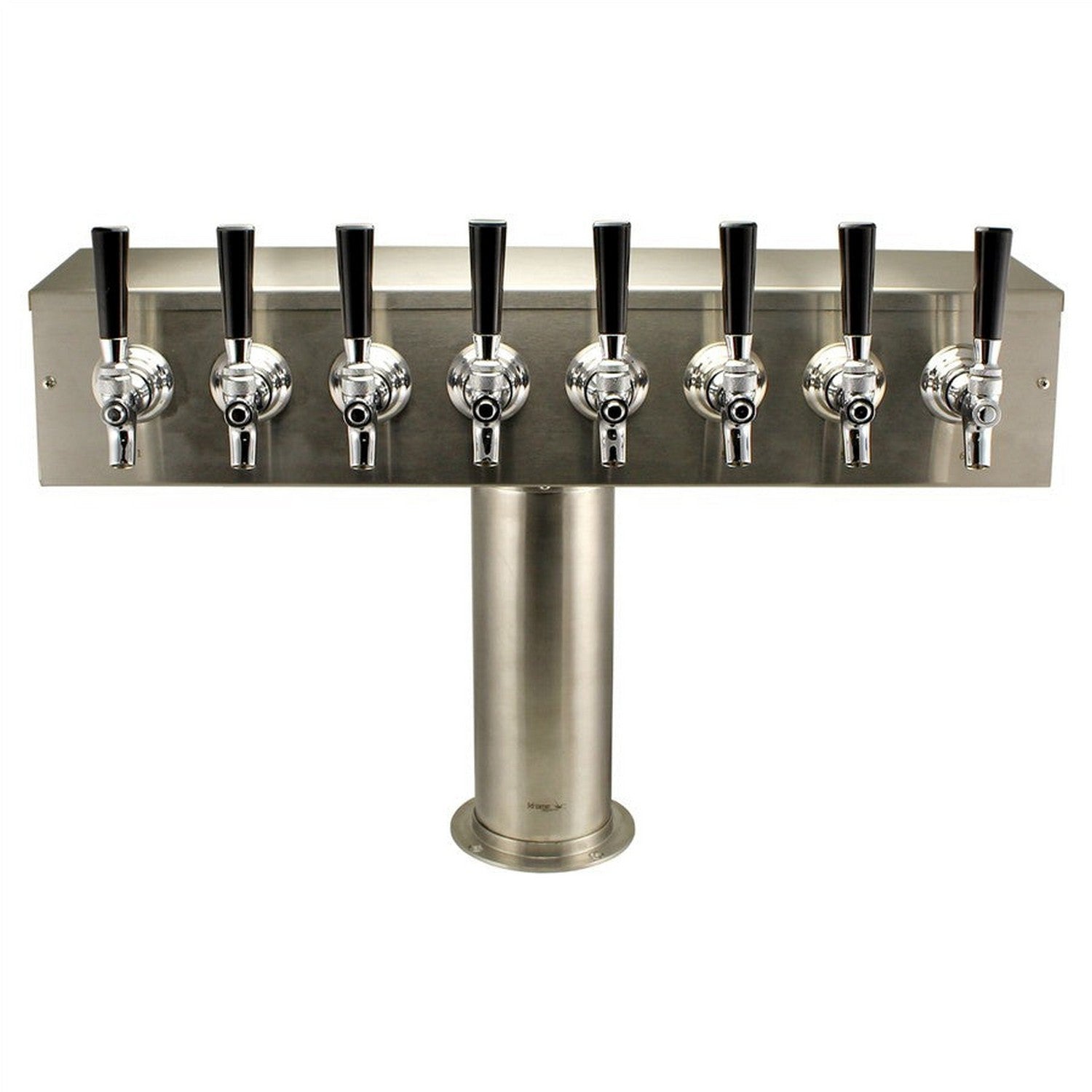 Brushed Stainless Steel "T" Beer Tower - Eight Faucet -  Canuck Homebrew Supply, Canada