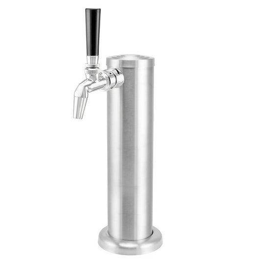 Kegland Brushed All Stainless Steel Single Tap Beer Tower