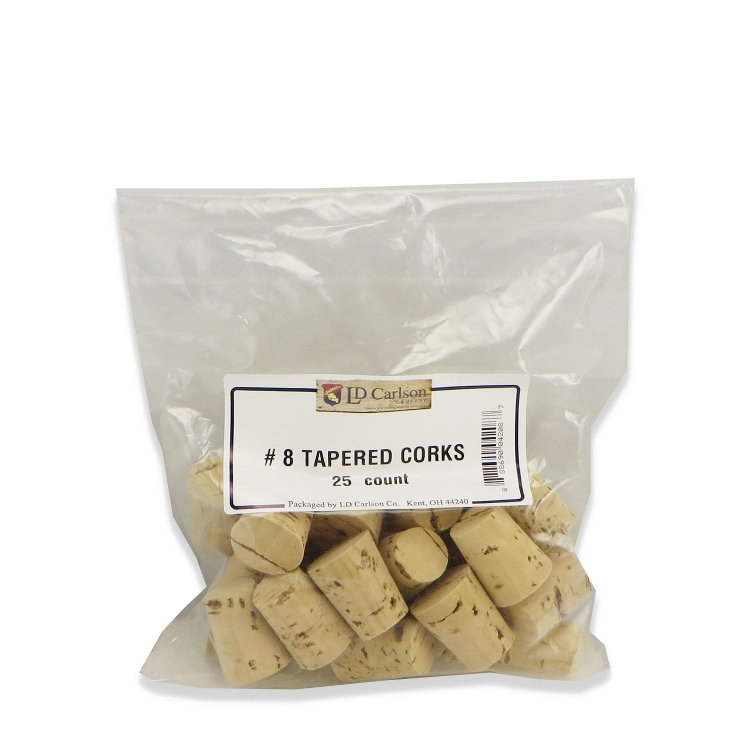 Tapered Wine Corks - No. 8 - 25 per bag