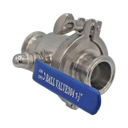 1.5" Tri Clamp Quick Clean Ball Valve - Tri Clover Sanitary Stainless Steel Fitting -  Canuck Homebrew Supply, Canada