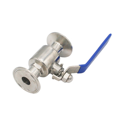 1.5" Tri Clamp Compact 2-Piece Ball Valve - Tri Clover Sanitary Stainless Steel Fitting