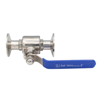 1.5" Tri Clamp Compact 2-Piece Ball Valve - Tri Clover Sanitary Stainless Steel Fitting