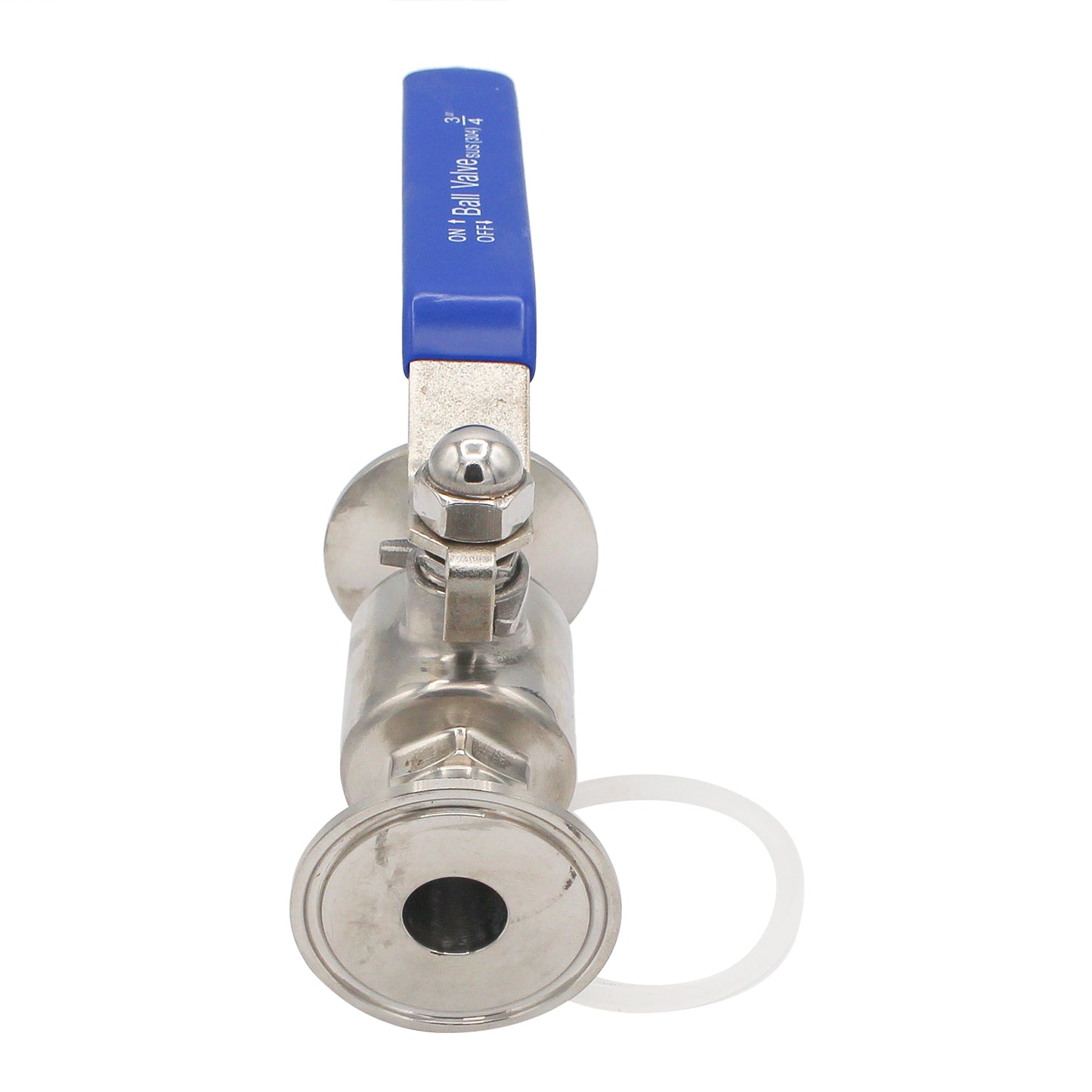 1.5" Tri Clamp Compact 2-Piece Ball Valve - Tri Clover Sanitary Stainless Steel Fitting