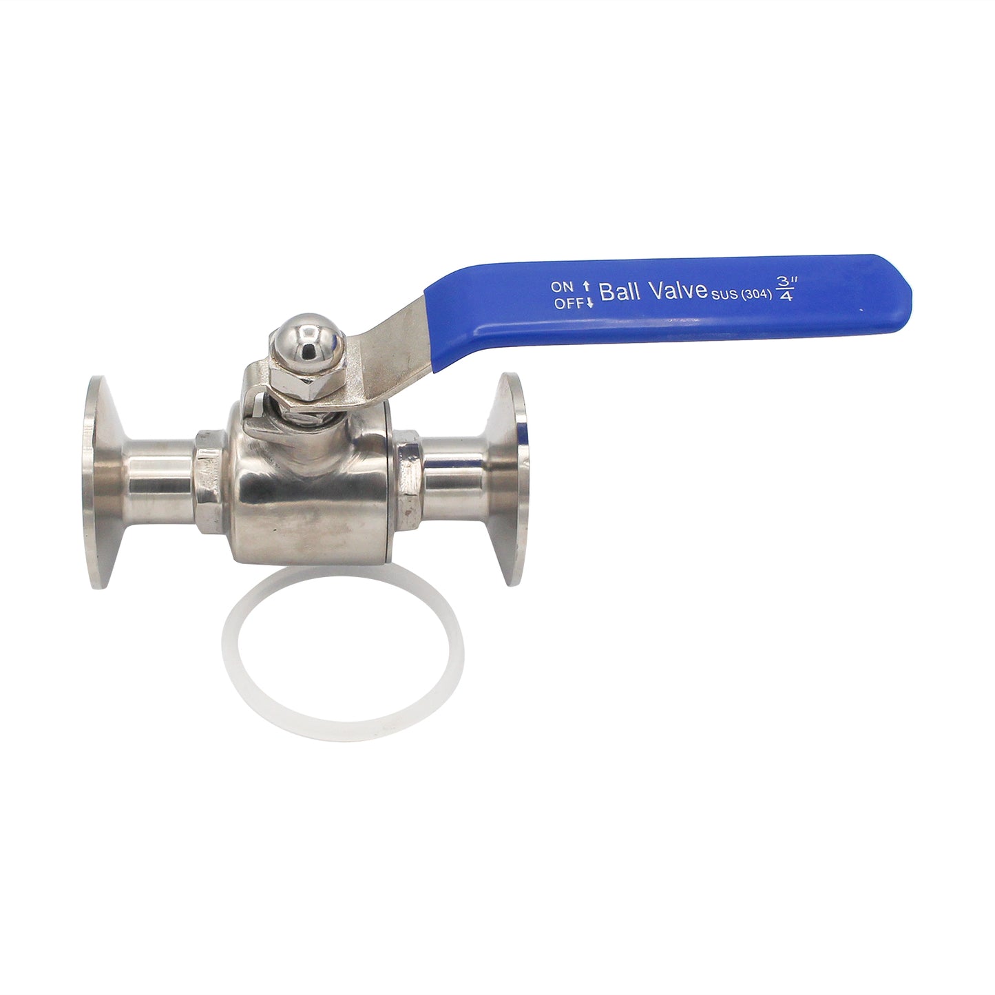 1.5" Tri Clamp Compact 2-Piece Ball Valve - Tri Clover Sanitary Stainless Steel Fitting