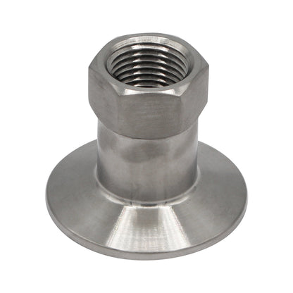 Stainless Steel Heavy Duty 1.5" Tri-Clover to 1/2" Female NPT