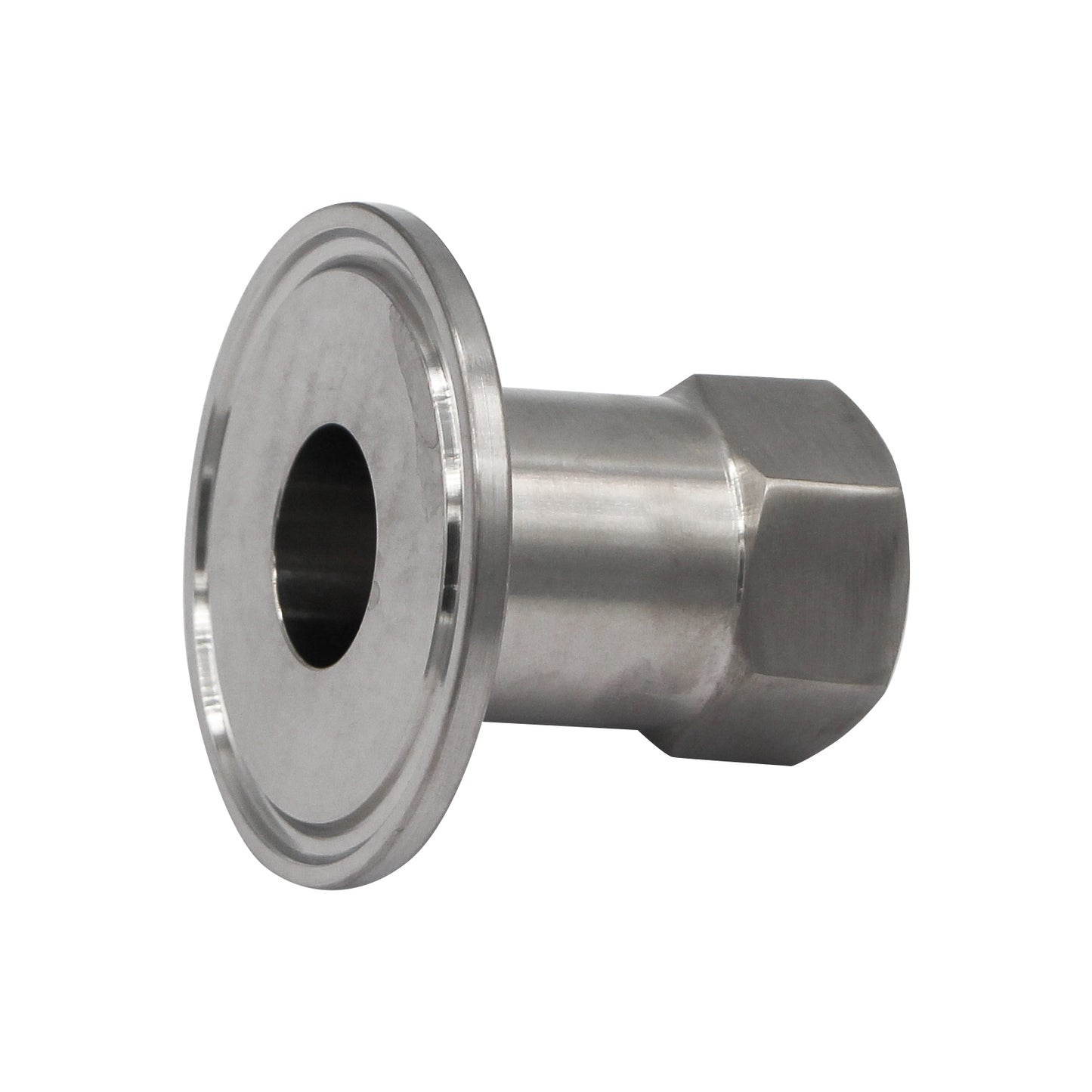 Stainless Steel Heavy Duty 1.5" Tri-Clover to 1/2" Female NPT