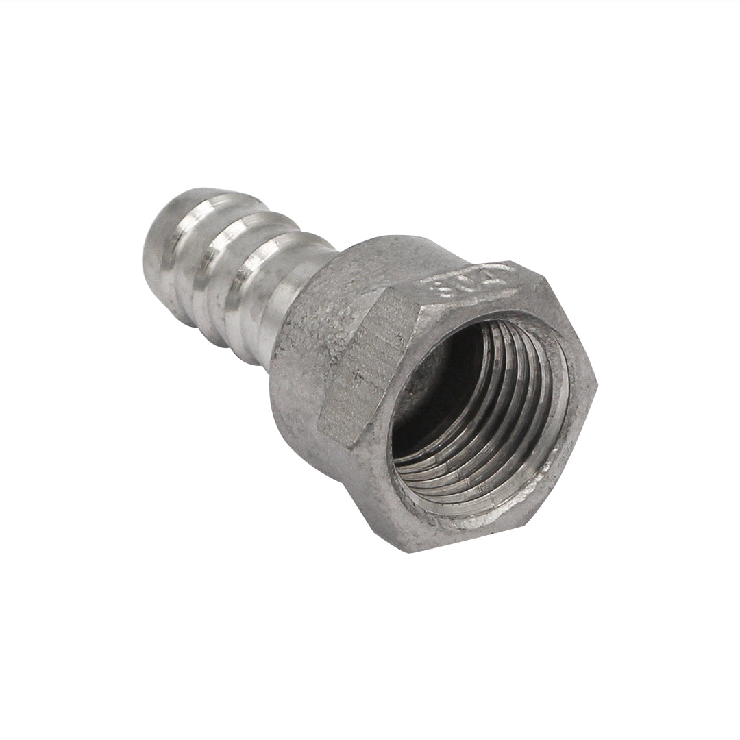 Stainless Steel Heavy Duty Barb - 1/2" Female NPT to 1/2" Barb