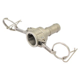 Stainless Steel 1/2" Type C High Flow Camlock - 5/8" Barb