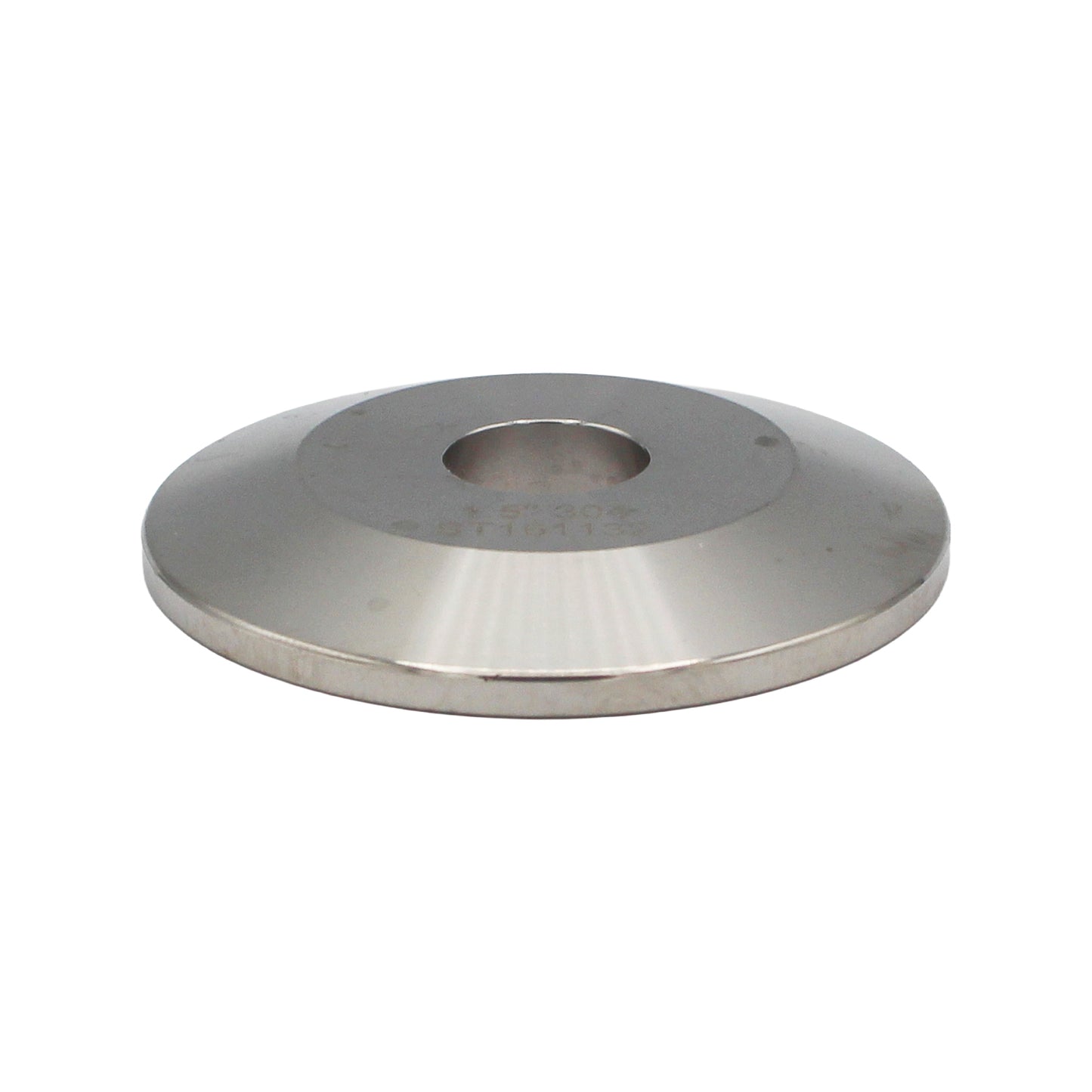 1.5" Tri Clamp End Cap with 1/2" Cutout - Tri Clover Sanitary Stainless Steel Fitting
