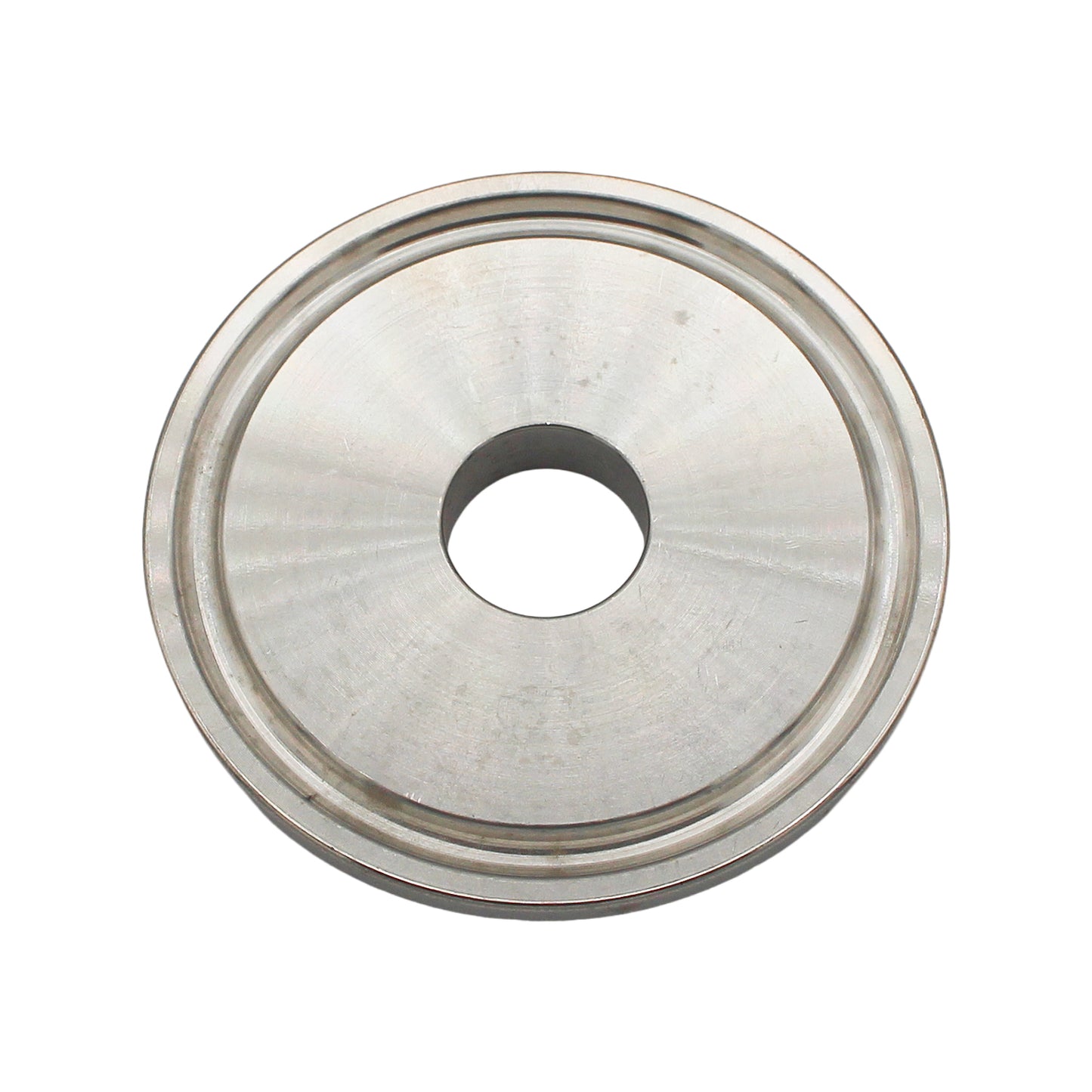 1.5" Tri Clamp End Cap with 1/2" Cutout - Tri Clover Sanitary Stainless Steel Fitting