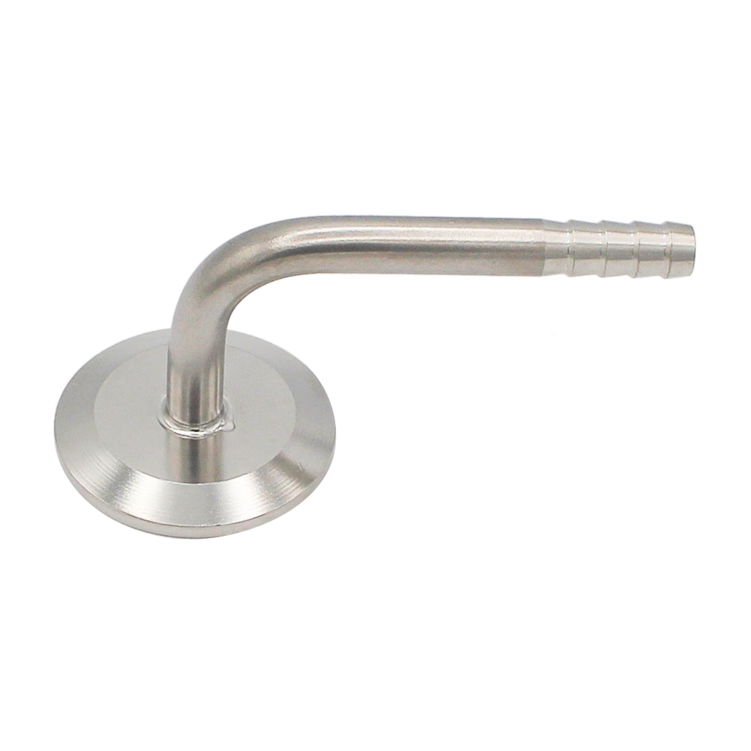 Tri-Clover Stainless Steel 3/8" Hose Barb - 90° 1.5" TC Fitting -  Canuck Homebrew Supply, Canada