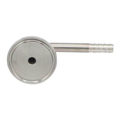 Tri-Clover Stainless Steel 3/8" Hose Barb - 90° 1.5" TC Fitting -  Canuck Homebrew Supply, Canada