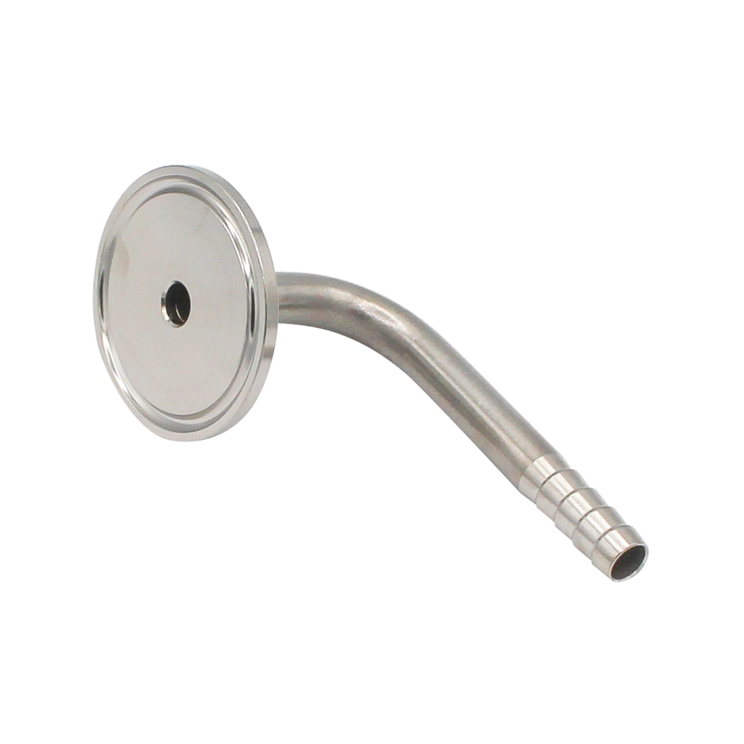 Tri-Clover Stainless Steel 3/8" Hose Barb - 90° 1.5" TC Fitting -  Canuck Homebrew Supply, Canada