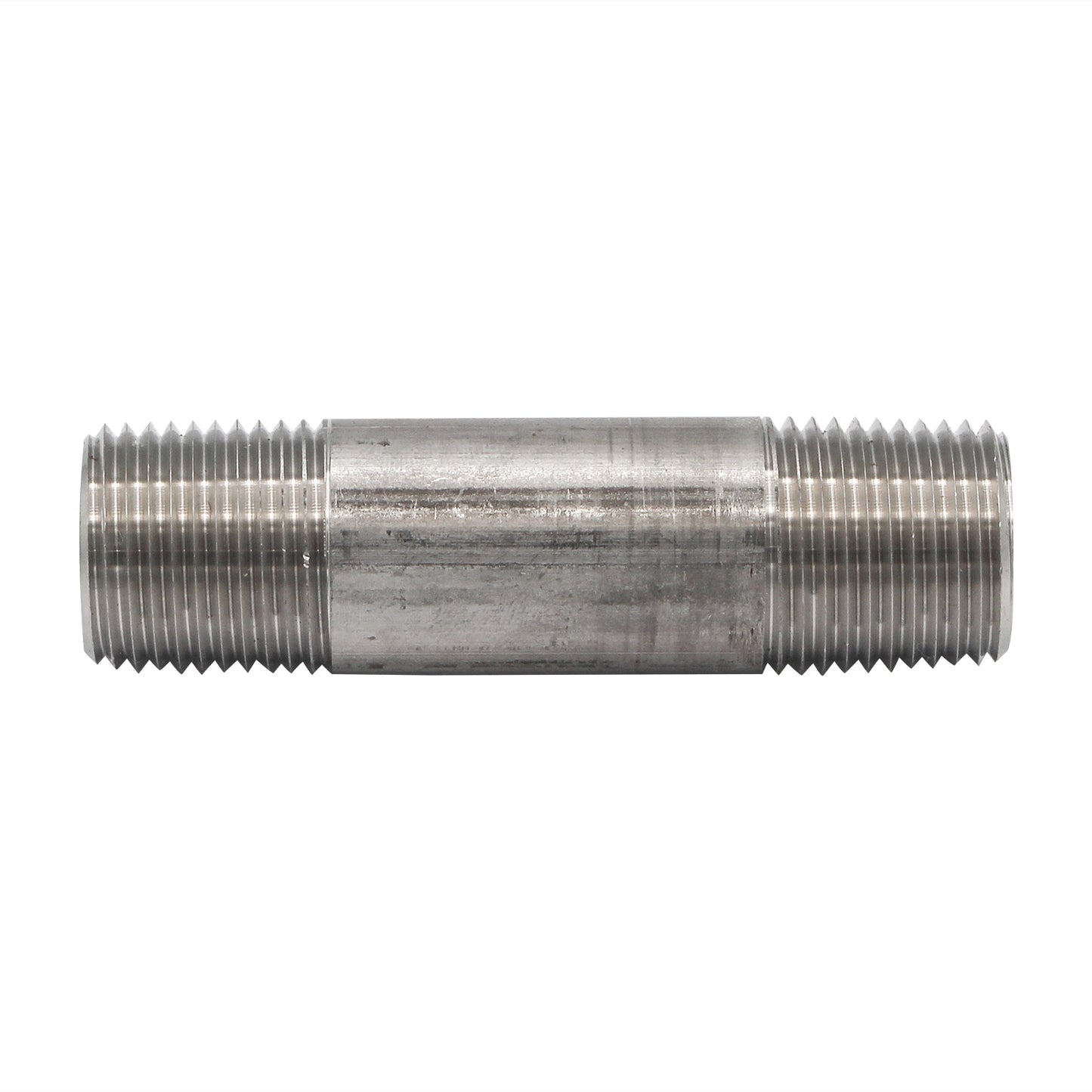 1/2" x 1/2" Male NPT Pre Cut Pipe Nipple (3") - 304 Stainless Steel Pipe Fitting