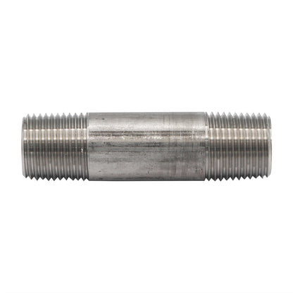 1/2" x 1/2" Male NPT Pre Cut Pipe Nipple (3") - 304 Stainless Steel Pipe Fitting