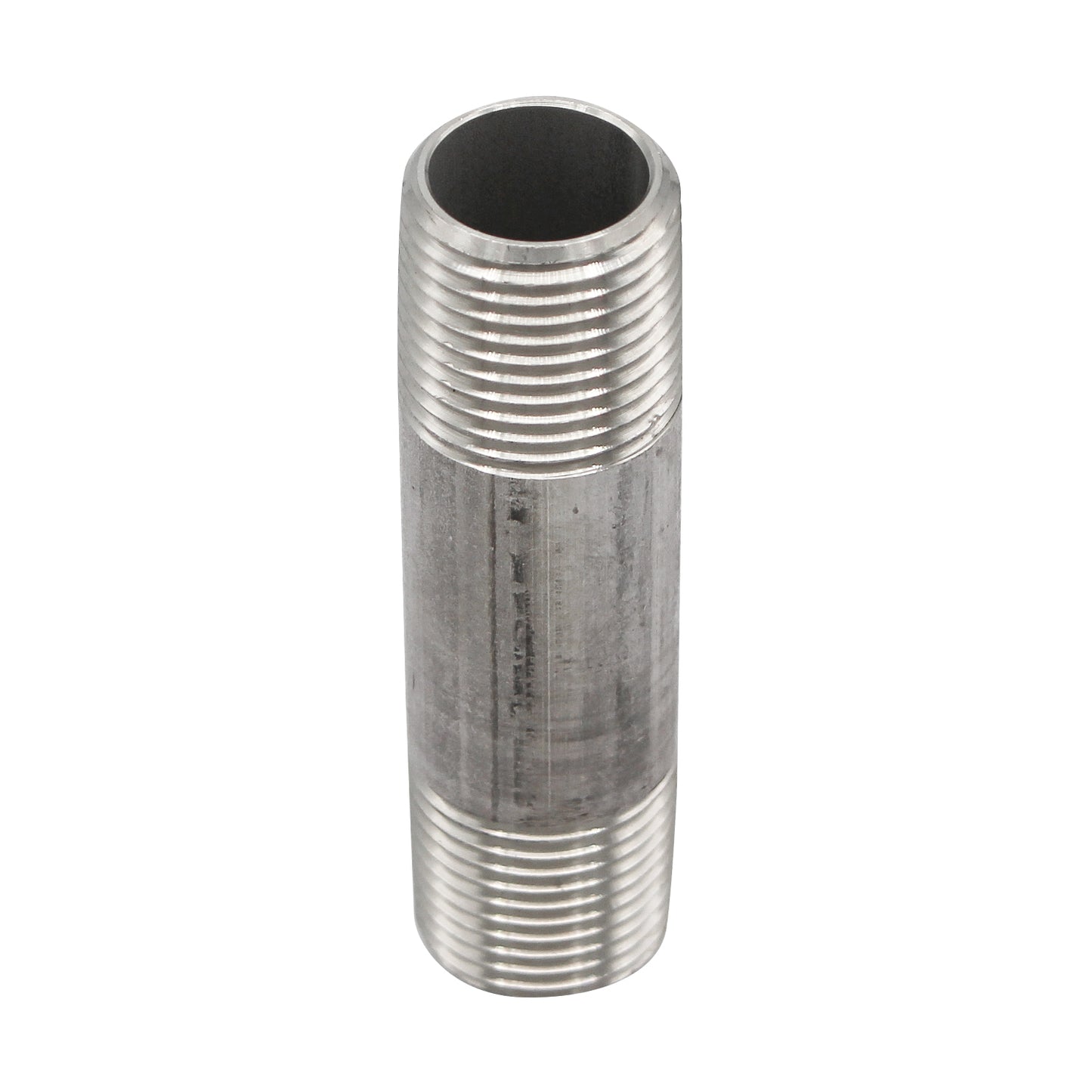 1/2" x 1/2" Male NPT Pre Cut Pipe Nipple (3") - 304 Stainless Steel Pipe Fitting