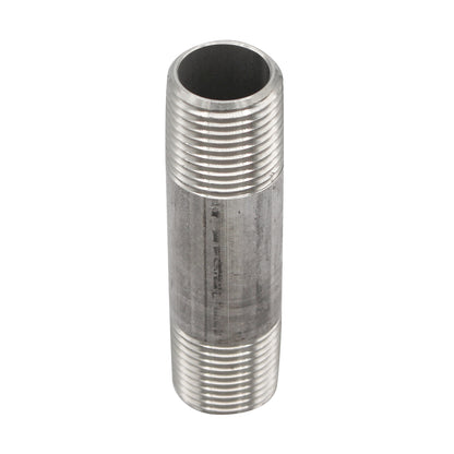 1/2" x 1/2" Male NPT Pre Cut Pipe Nipple (3") - 304 Stainless Steel Pipe Fitting