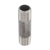 Stainless Steel Nipple - 1/2" x 1/2" Male NPT x 3" Length