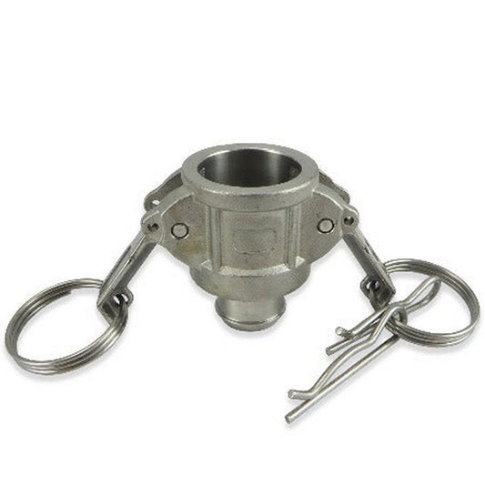 Stainless Steel Big C Type B Camlock - 5/8" Barb to Female Camlock - Canadian Homebrewing Supplier - Free Shipping - Canuck Homebrew Supply