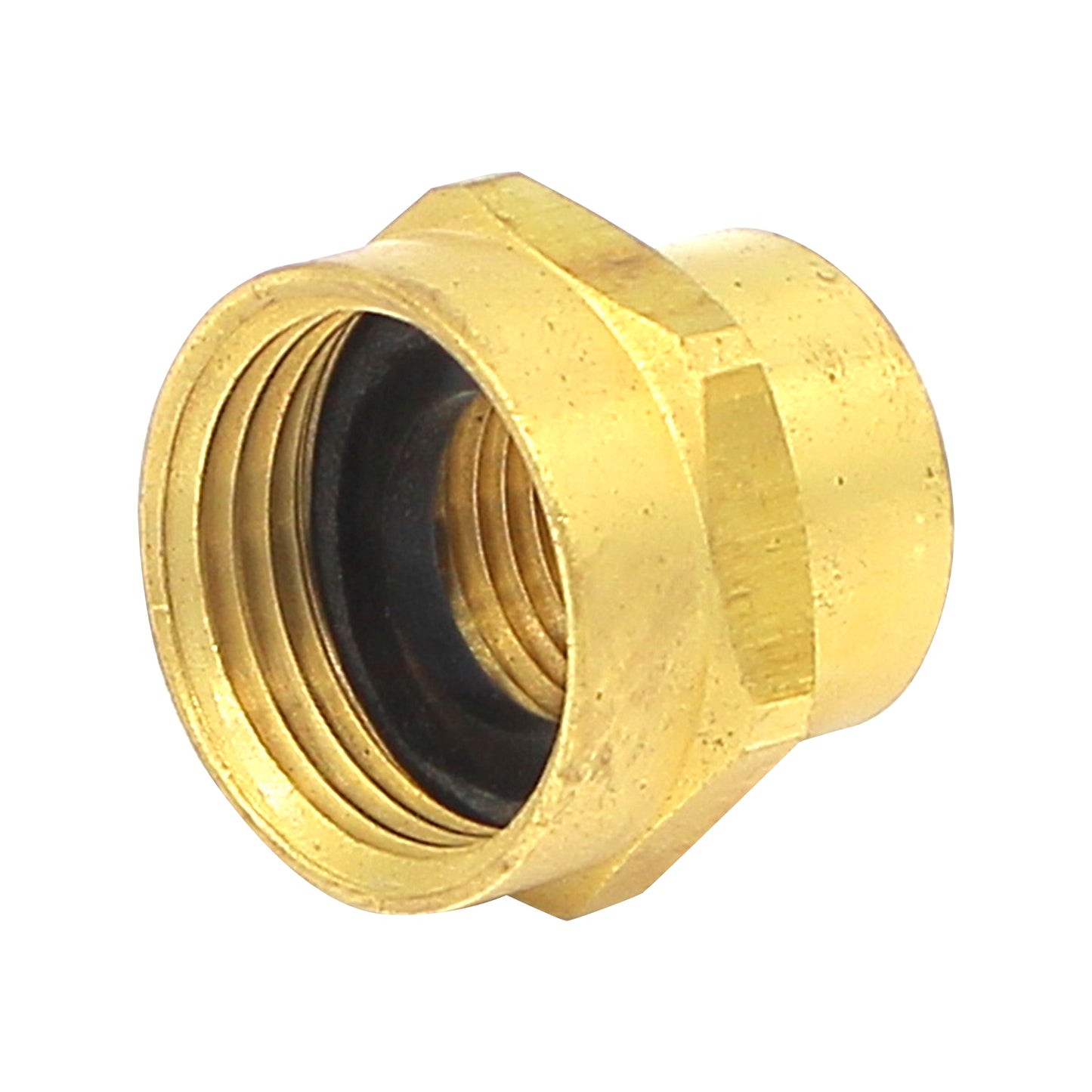 Brass 3/4" Female Garden Hose to 1/2" Female NPT with Hex Nut