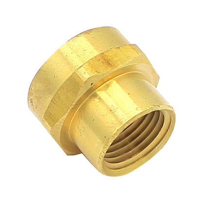 Brass 3/4" Female Garden Hose to 1/2" Female NPT with Hex Nut