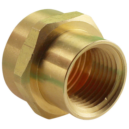 Brass Garden Hose Adapter - 3/4" Female Garden Hose to 1/2"Female NPT