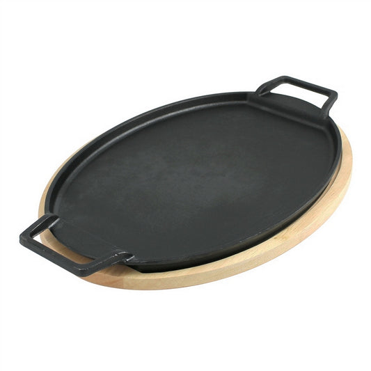 Bayou Classic Cast Iron Fiesta Fajita Pan Set [7409]