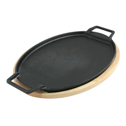 Bayou Classic Cast Iron Fiesta Fajita Pan Set [7409]