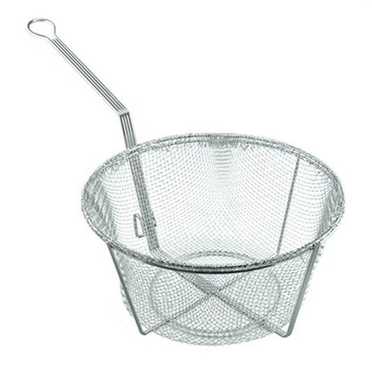 Bayou Classic Nickel-Plated Mesh Fry Basket - 11"