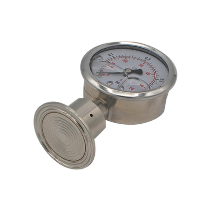 Tri Clover Pressure Gauge - 1.5" TC 0-60 PSI -  Canuck Homebrew Supply, Canada