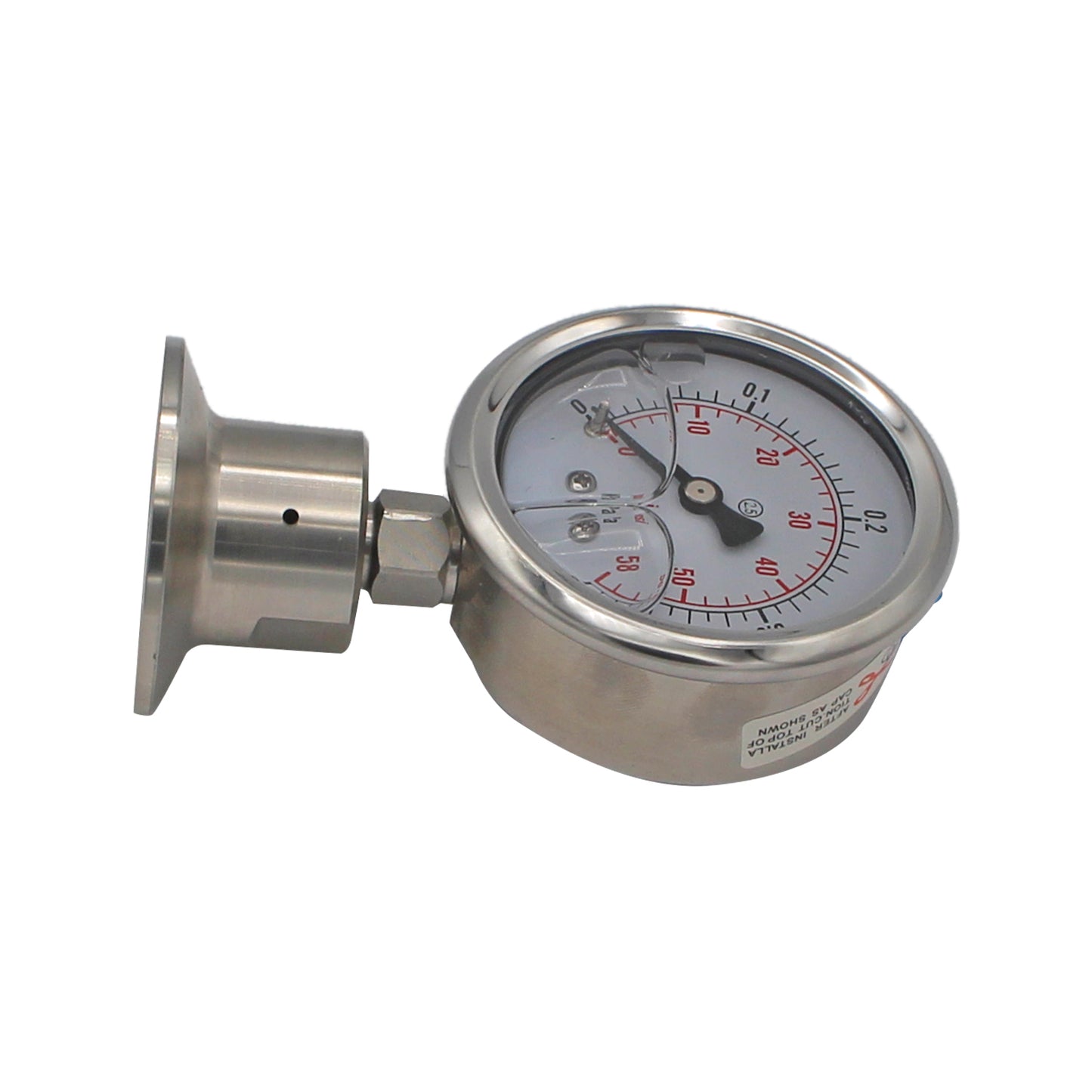 Tri Clover Pressure Gauge - 1.5" TC 0-60 PSI -  Canuck Homebrew Supply, Canada