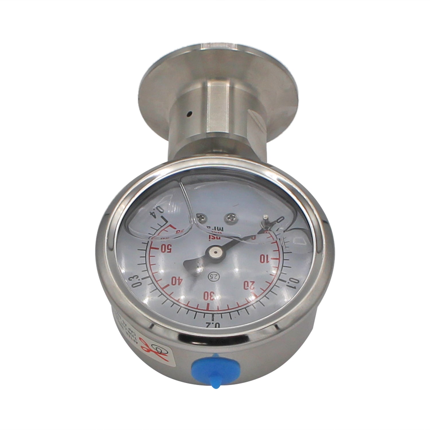 Tri Clover Pressure Gauge - 1.5" TC 0-60 PSI -  Canuck Homebrew Supply, Canada