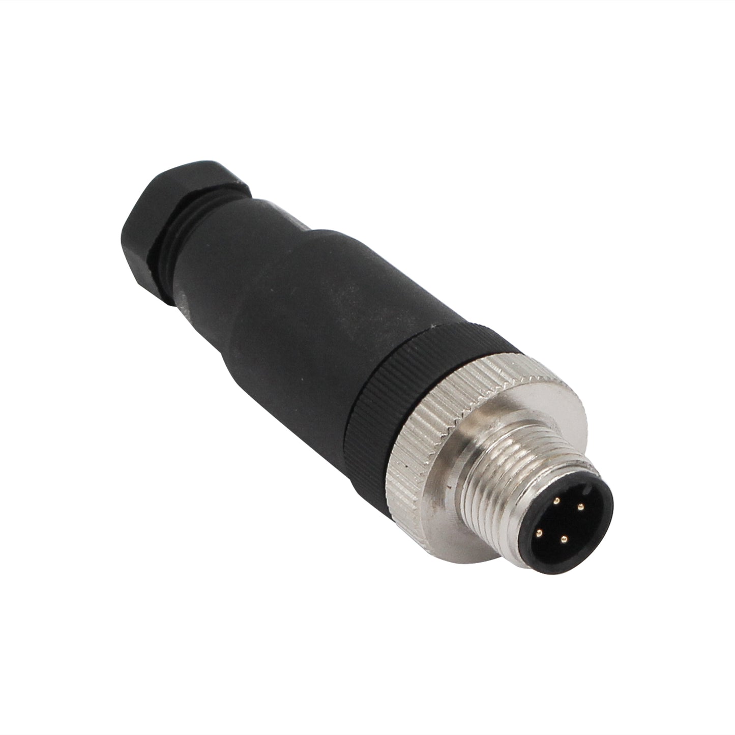 M12 A-Coded Male Plug Connector