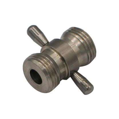 Taprite 5/8" BSP Duplex Coupler - Chrome Plated Brass Pipe Fitting