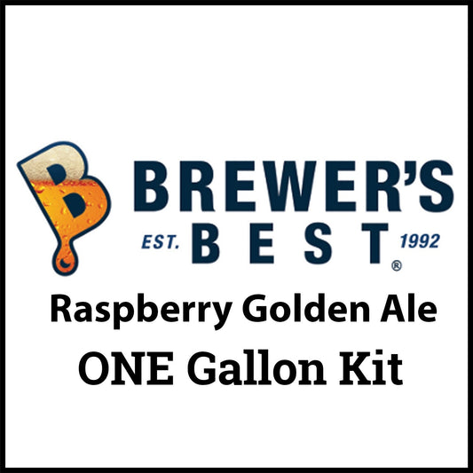 Brewer's Best Raspberry Golden Ale Recipe Kit (One Gallon) - (1 Gal/ 3L) Beer Making Ingredient Kit