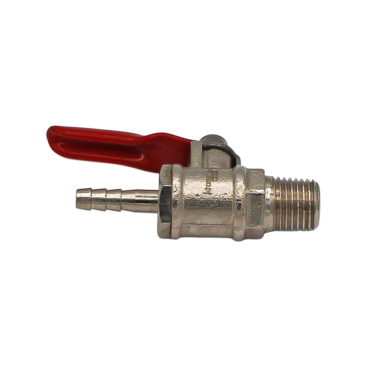 Gas Shut Off Valve with Check - 3/16" Barb to 1/4" MFL -  Canuck Homebrew Supply, Canada