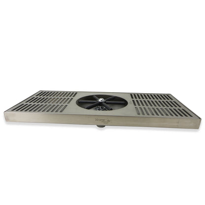 Stainless Steel Surface Mount Spray Glass Rinser - with Drain 15" x 7 1/2" x 1" - Canadian Homebrewing Supplier - Free Shipping - Canuck Homebrew Supply