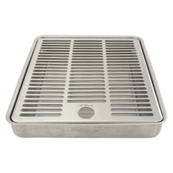 Stainless Steel Flush Mounted Drip Tray - 8" x 7" x 1" - Canadian Homebrewing Supplier - Free Shipping - Canuck Homebrew Supply