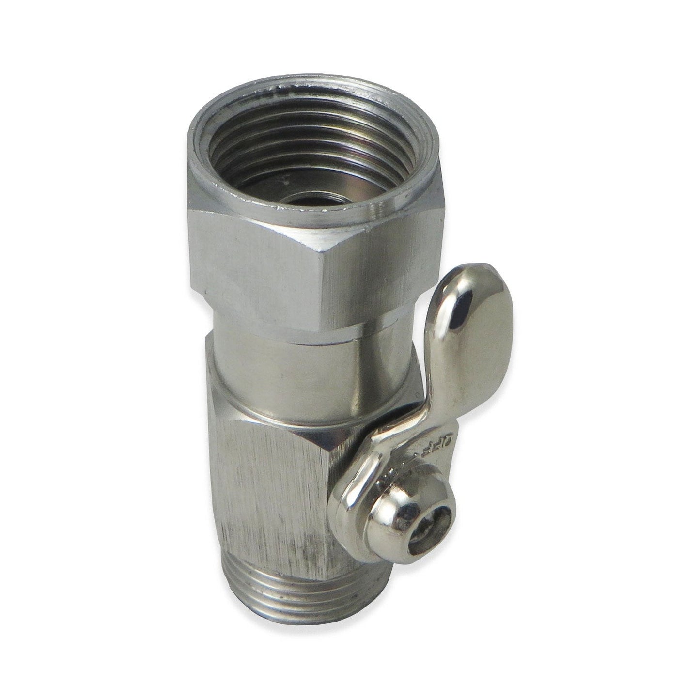 Stainless Steel Beer Shut Off Valve - Canadian Homebrewing Supplier - Free Shipping - Canuck Homebrew Supply