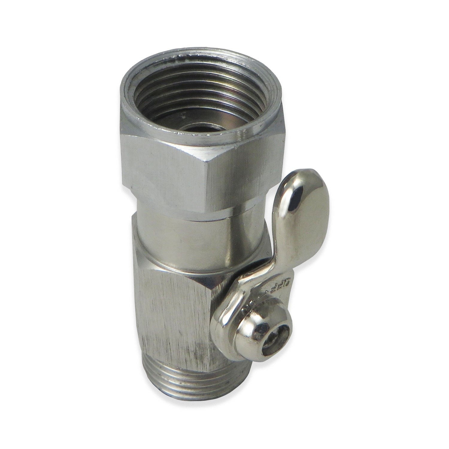 Stainless Steel Beer Shut Off Valve - Canadian Homebrewing Supplier - Free Shipping - Canuck Homebrew Supply