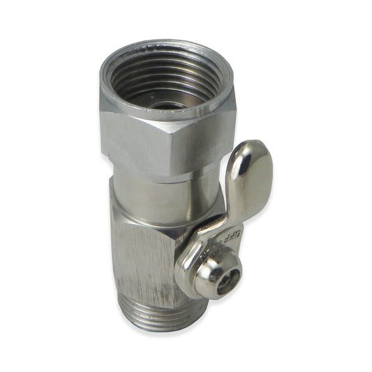 Stainless Steel Beer Shut Off Valve - Canadian Homebrewing Supplier - Free Shipping - Canuck Homebrew Supply