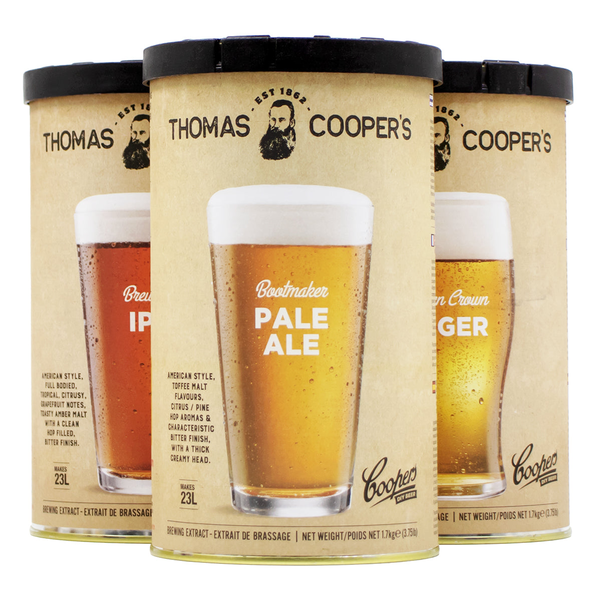 Thomas Cooper's Beer Recipe Kit - Golden Crown Lager -  Canuck Homebrew Supply, Canada