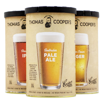 Thomas Cooper's Beer Recipe Kit - Golden Crown Lager -  Canuck Homebrew Supply, Canada